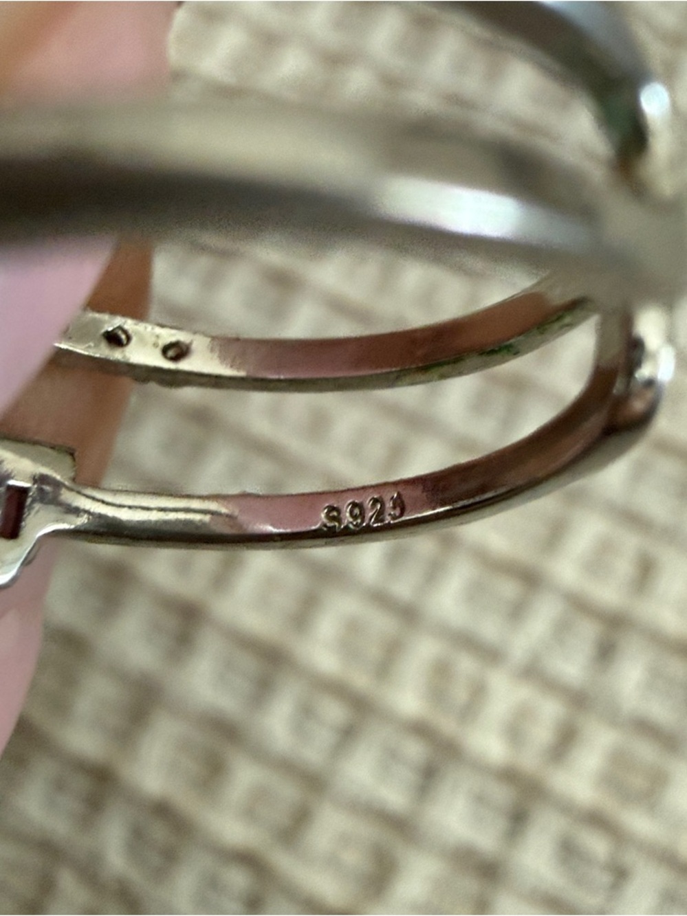 Sterling Silver Multi-Color Stack Ring - Picture 3 of 3